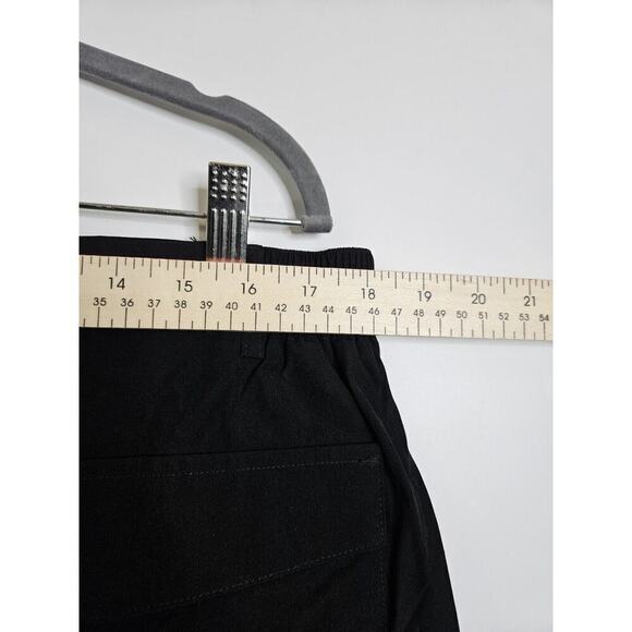 Clothin Mens Elastic Waist Travel Stretch Cargo Pant Quick Dry Black XL 30L - Picture 4 of 7